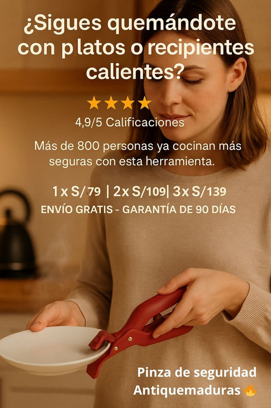 Pinza de seguridad Antiquemaduras 🔥